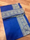 Pranchi By Aab Soft Lichi Silk Jacquard Border Saree